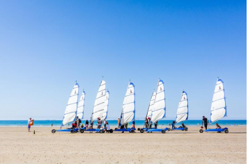 Char à voile à la plage de la Ville Berneuf  ©L'œil de Paco